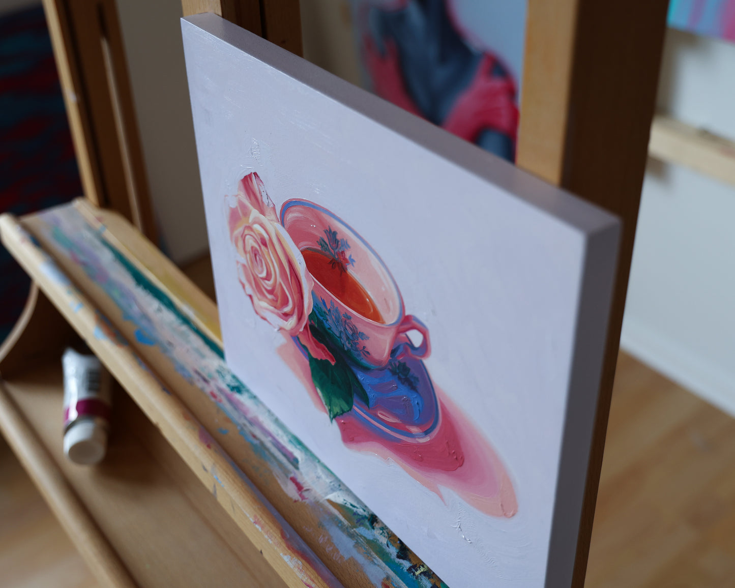 Rose Tea - Original Ölgemälde