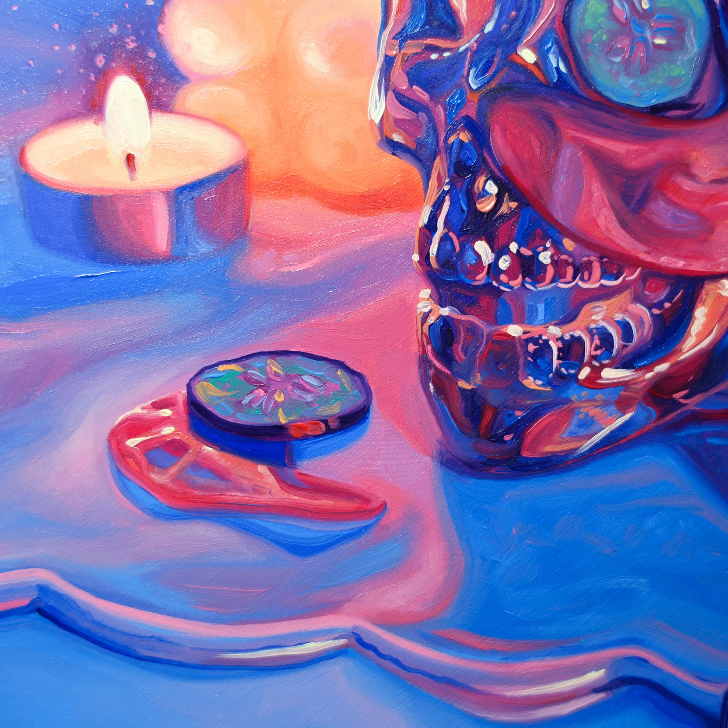 Glass Skin Routine - Original oil painting