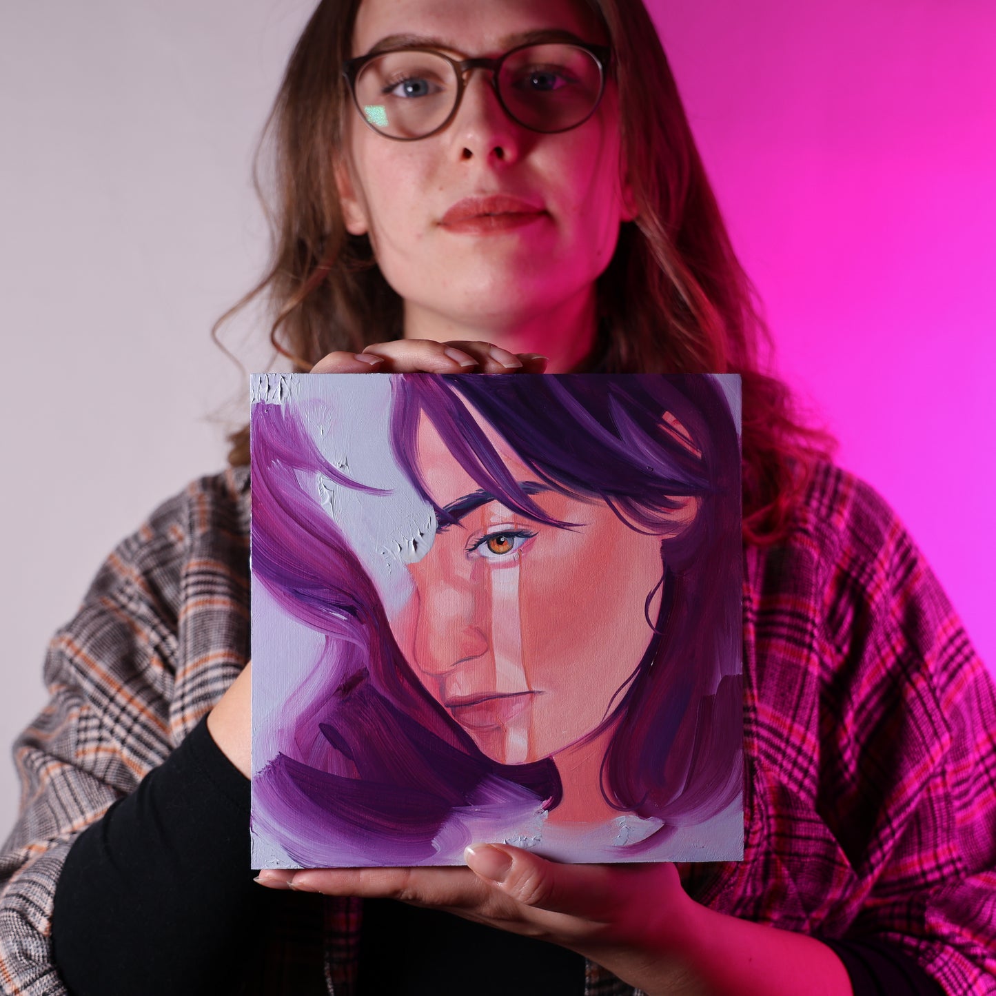 Cloudy face - Original Ölgemälde