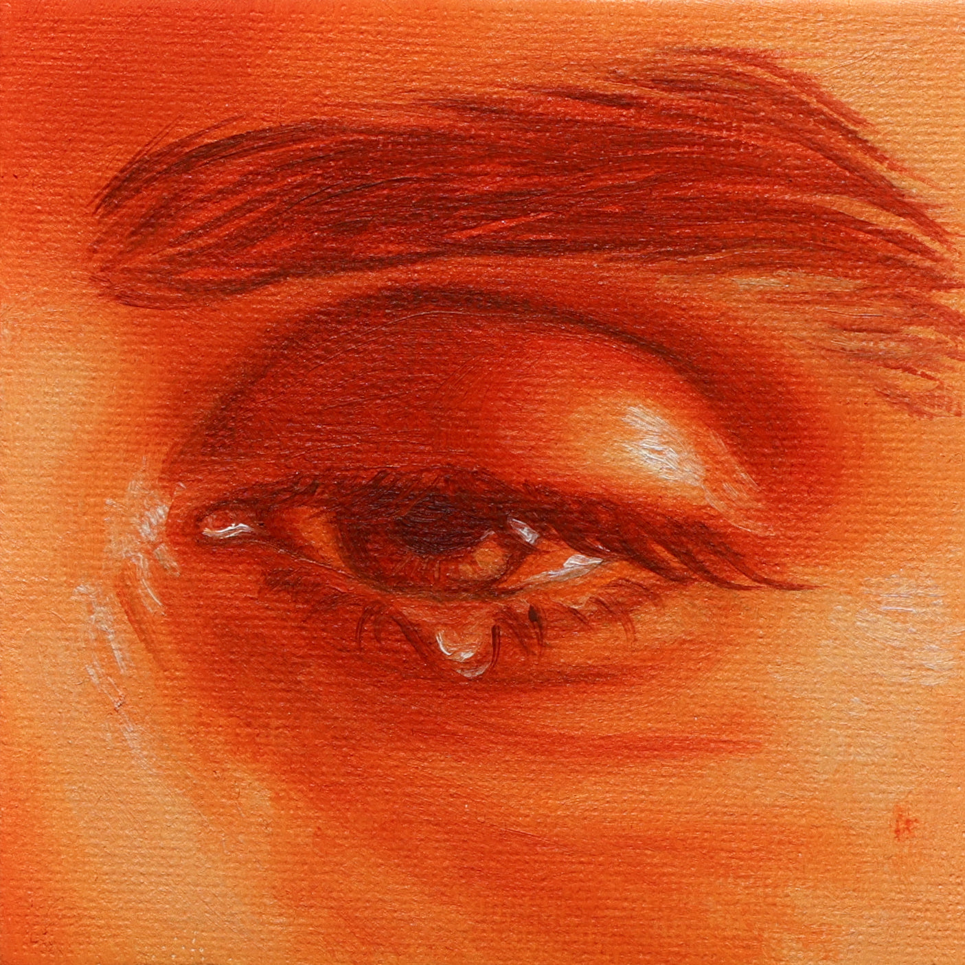 Eye Emotion 9 - Original oil painting