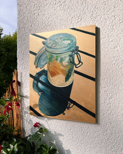 Elderflower Lemonade - Original oil painting