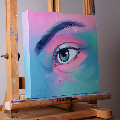 Dreamy eye - Original oil painting