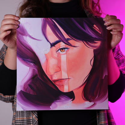 Cloudy face - Oil painting print