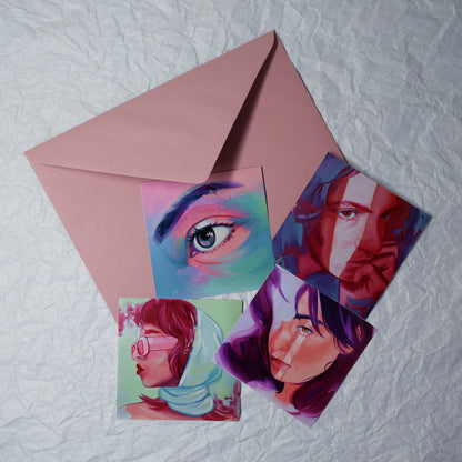 Intuitive oil paintings - Sticker set