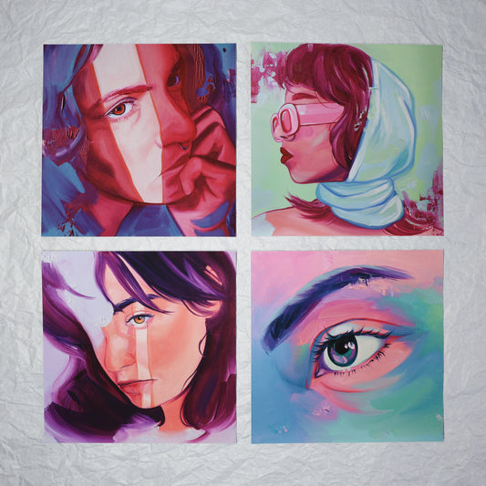 Intuitive oil paintings - Sticker set